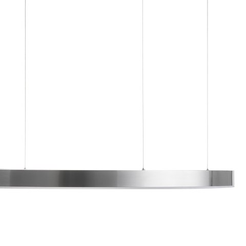 Lampa wisząca CIRCLE 120 cm - LED, ring nikiel szczotkowany