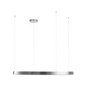 Lampa wisząca CIRCLE 120 cm - LED, ring nikiel szczotkowany