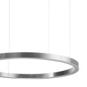Lampa wisząca CIRCLE 120 cm - LED, ring nikiel szczotkowany