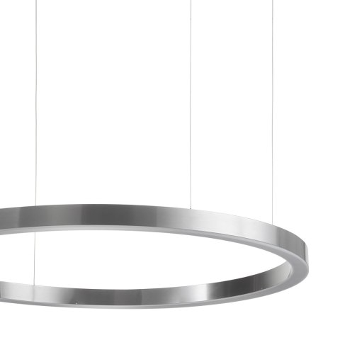 Lampa wisząca CIRCLE 120 cm - LED, ring nikiel szczotkowany