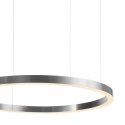 Lampa wisząca CIRCLE 120 cm - LED, ring nikiel szczotkowany