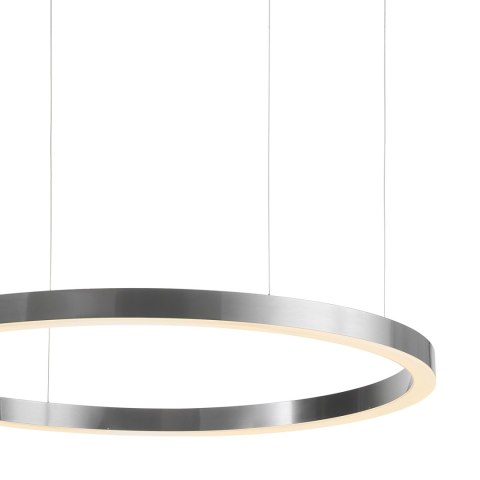 Lampa wisząca CIRCLE 120 cm - LED, ring nikiel szczotkowany