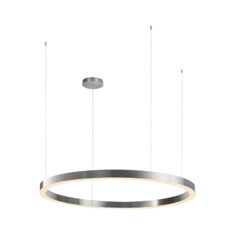 Lampa wisząca CIRCLE 120 cm - LED, ring nikiel szczotkowany