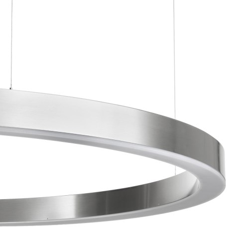 Lampa wisząca CIRCLE 120 cm - LED, ring nikiel szczotkowany