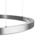 Lampa wisząca CIRCLE 120 cm - LED, ring nikiel szczotkowany