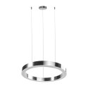 Lampa wisząca CIRCLE 3 40+60+60 cm - LED, ringi nikiel szczotkowany na 1 podsufitce