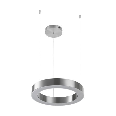 Lampa wisząca CIRCLE 40 cm - LED, ring nikiel szczotkowany