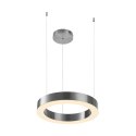 Lampa wisząca CIRCLE 40 cm - LED, ring nikiel szczotkowany