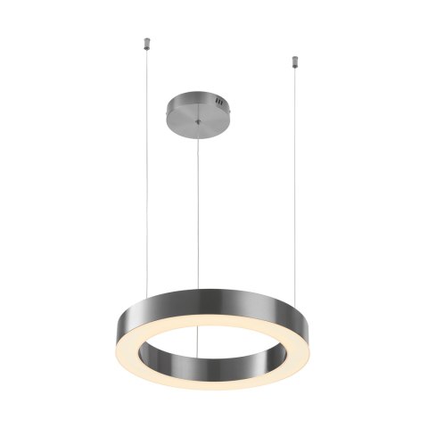 Lampa wisząca CIRCLE 40 cm - LED, ring nikiel szczotkowany