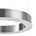 Lampa wisząca CIRCLE 40 cm - LED, ring nikiel szczotkowany