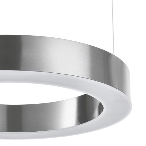 Lampa wisząca CIRCLE 40 cm - LED, ring nikiel szczotkowany