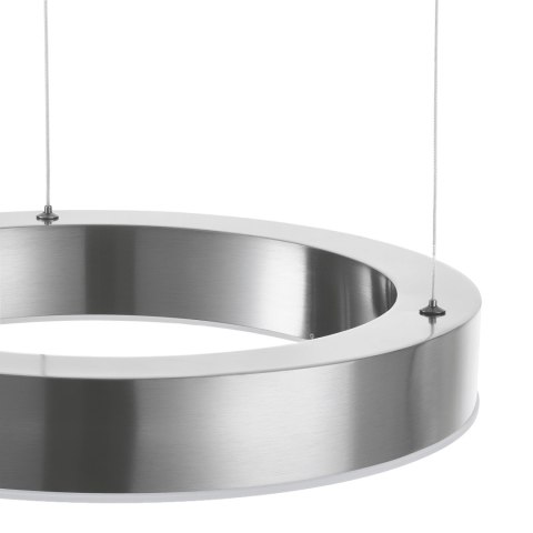 Lampa wisząca CIRCLE 40 cm - LED, ring nikiel szczotkowany