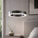 Lampa wisząca CIRCLE 40 cm - LED, ring tytan szczotkowany