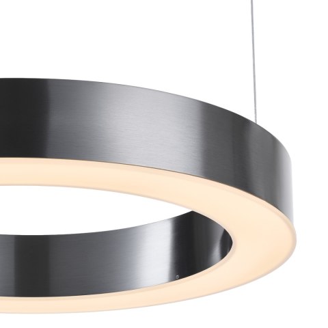 Lampa wisząca CIRCLE 40 cm - LED, ring tytan szczotkowany