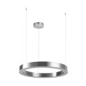 Lampa wisząca CIRCLE 60 cm - LED, ring nikiel szczotkowany