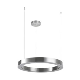 Lampa wisząca CIRCLE 60 cm - LED, ring nikiel szczotkowany