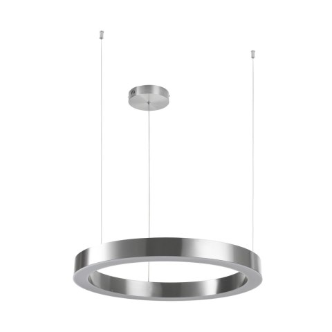 Lampa wisząca CIRCLE 60 cm - LED, ring nikiel szczotkowany