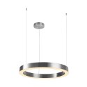 Lampa wisząca CIRCLE 60 cm - LED, ring nikiel szczotkowany