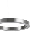 Lampa wisząca CIRCLE 60 cm - LED, ring nikiel szczotkowany