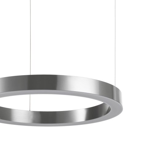 Lampa wisząca CIRCLE 60 cm - LED, ring nikiel szczotkowany
