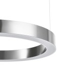 Lampa wisząca CIRCLE 60 cm - LED, ring nikiel szczotkowany