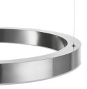 Lampa wisząca CIRCLE 60 cm - LED, ring nikiel szczotkowany