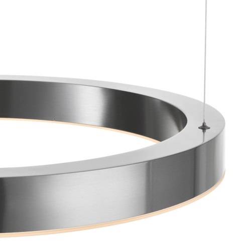 Lampa wisząca CIRCLE 60 cm - LED, ring nikiel szczotkowany