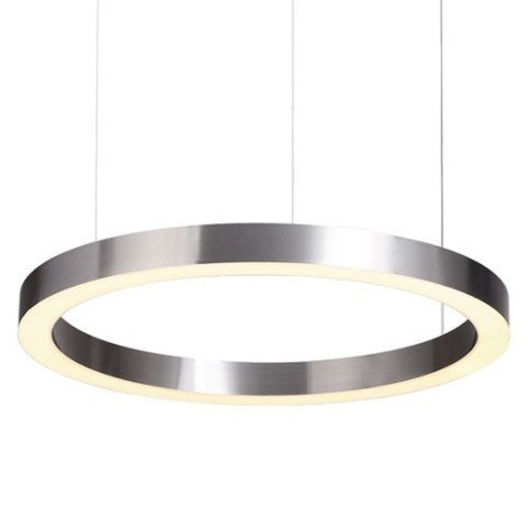 Lampa wisząca CIRCLE 60 cm - LED, ring nikiel szczotkowany