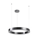 Lampa wisząca CIRCLE 60 cm - LED, ring tytan szczotkowany
