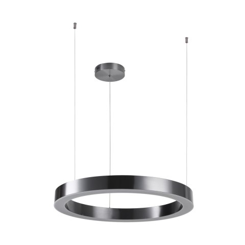 Lampa wisząca CIRCLE 60 cm - LED, ring tytan szczotkowany