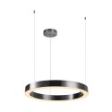 Lampa wisząca CIRCLE 60 cm - LED, ring tytan szczotkowany