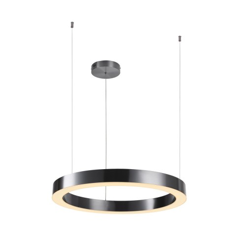 Lampa wisząca CIRCLE 60 cm - LED, ring tytan szczotkowany