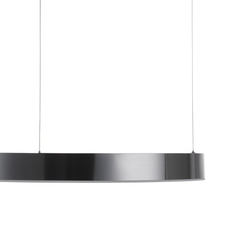 Lampa wisząca CIRCLE 60 cm - LED, ring tytan szczotkowany