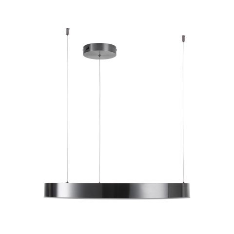 Lampa wisząca CIRCLE 60 cm - LED, ring tytan szczotkowany