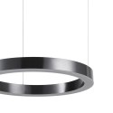 Lampa wisząca CIRCLE 60 cm - LED, ring tytan szczotkowany