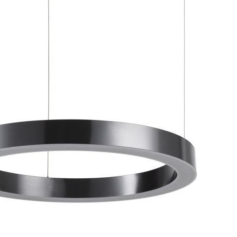 Lampa wisząca CIRCLE 60 cm - LED, ring tytan szczotkowany