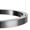Lampa wisząca CIRCLE 60 cm - LED, ring tytan szczotkowany