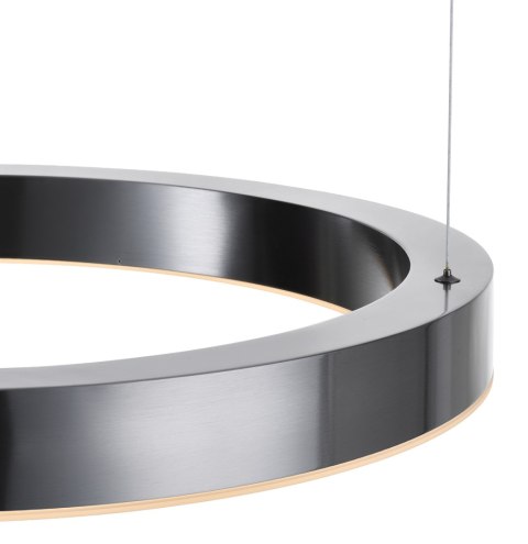 Lampa wisząca CIRCLE 60 cm - LED, ring tytan szczotkowany