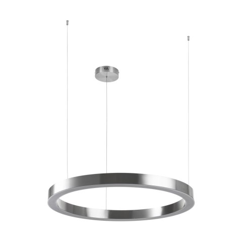 Lampa wisząca CIRCLE 80 cm - LED, ring nikiel szczotkowany