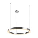 Lampa wisząca CIRCLE 80 cm - LED, ring nikiel szczotkowany