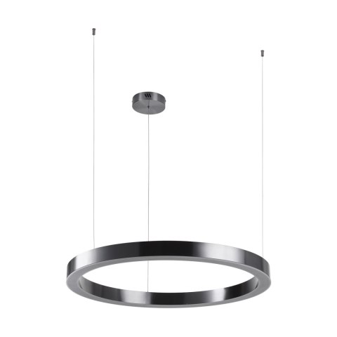 Lampa wisząca CIRCLE 80 cm - LED, ring tytan szczotkowany