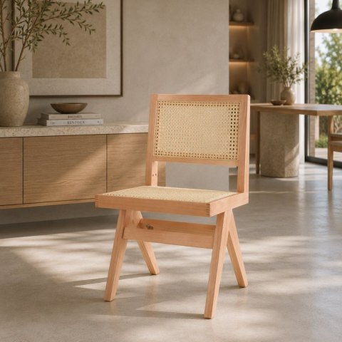 Krzesło BOHO bukowe w kolorze naturalnym