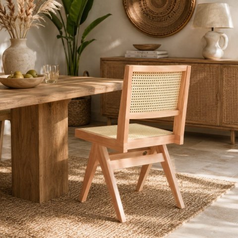 Krzesło BOHO bukowe w kolorze naturalnym