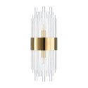 Lampa ścienna MIRACOLO A złota 50 cm z kryształkami
