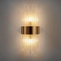 Lampa ścienna MIRACOLO A złota 50 cm z kryształkami