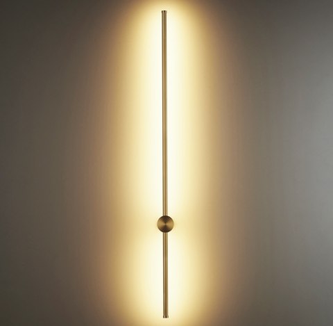 Lampa ścienna SPARO 100 cm złoty szczotkowany