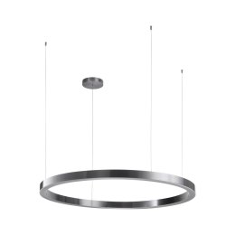 Lampa wisząca CIRCLE 120 cm - LED, ring tytan szczotkowany