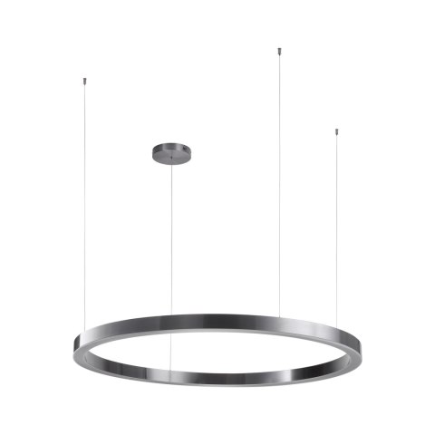 Lampa wisząca CIRCLE 120 cm - LED, ring tytan szczotkowany