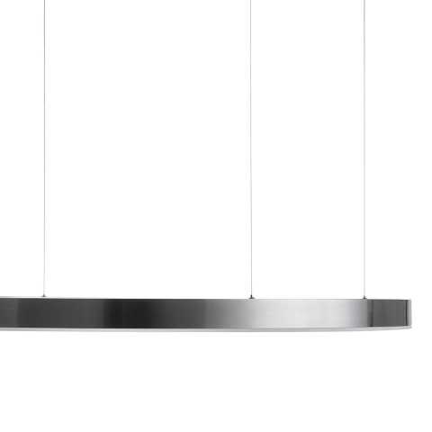Lampa wisząca CIRCLE 120 cm - LED, ring tytan szczotkowany