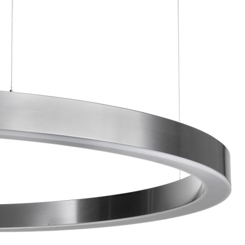 Lampa wisząca CIRCLE 120 cm - LED, ring tytan szczotkowany